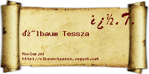 Ölbaum Tessza névjegykártya